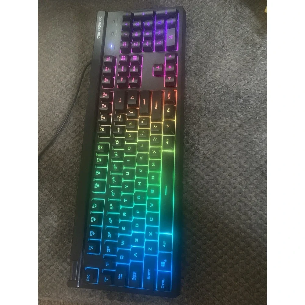 CyberPowerPC NOHI 02 RGB KB-161-104 USB Wired Gaming Keyboard - N/A - No Box